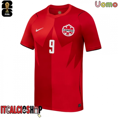 Canada Cyle Larin #9 Prima Maglia Mondiali 2026 Manica Corta